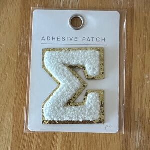 Sigma—White and Gold Adhesive Patch